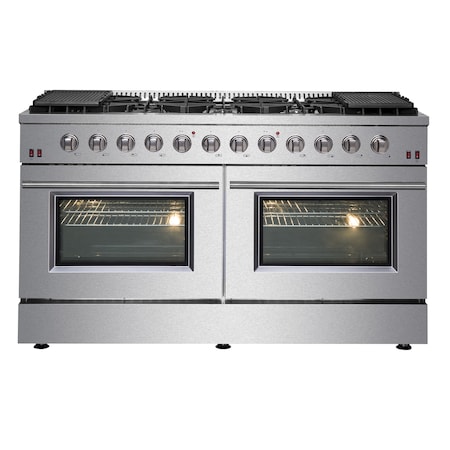 Forno Galiano Gold Professional 60In. Freestanding Gas Range FFSGS6244-60
